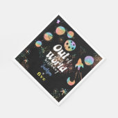 Aus diesem Weltraum-Abenteuer-Kindergeburtstag Serviette (Ecke)