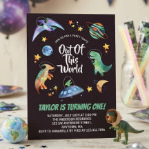 Aus diesem Weltraum Dinosaurier Galaxy Geburtstag