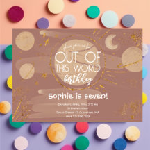 Aus diesem Weltraum Geburtstagseinladung