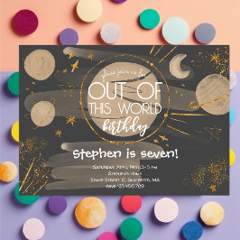 Aus diesem Weltraum Geburtstagseinladung Einladung