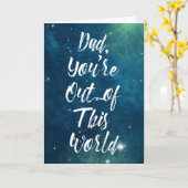 Aus diesem Weltraum Himmel Vatertag Karte (Gelbe Blume)