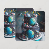 AUS DIESEM WELTRAUM KANN DER KINDERGEBURTSTAG HERA EINLADUNG (Vorne/Hinten)