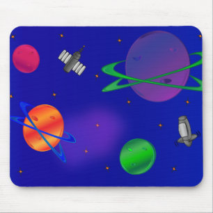 Aus diesem Weltraum Mousepad heraus