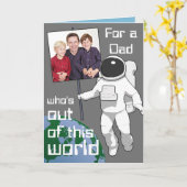 Aus diesem Weltraum-Vatertag-Foto Karte (Gelbe Blume)