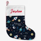 Aus diesem Weltraummuster Kleiner Weihnachtsstrumpf (Vorderseite)