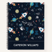 Aus diesem Weltraummuster Notizblock (Vorderseite)