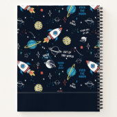 Aus diesem Weltraummuster Notizblock (Rückseite)