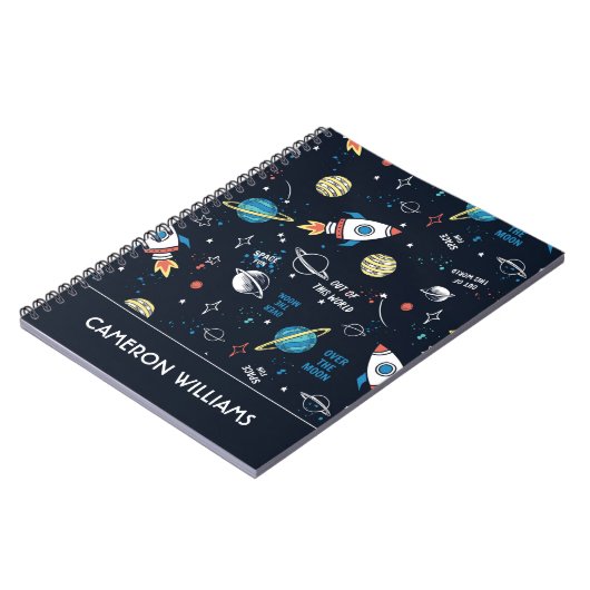Aus diesem Weltraummuster Notizblock (Linke Seite)