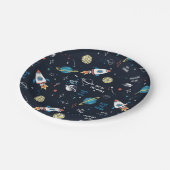 Aus diesem Weltraummuster Pappteller (Schrägansicht)