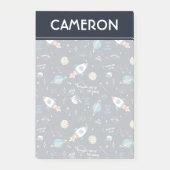 Aus diesem Weltraummuster Post-it Klebezettel (Vorderseite)