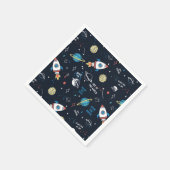 Aus diesem Weltraummuster Serviette (Ecke)