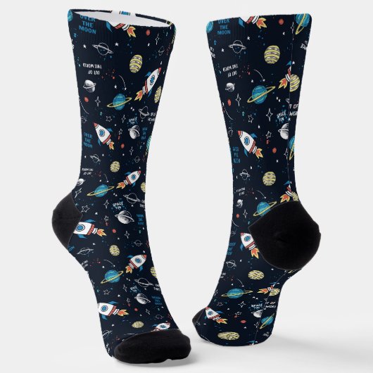 Aus diesem Weltraummuster Socken (Gewinkelt)