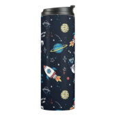 Aus diesem Weltraummuster Thermosbecher (Nach links gedreht)
