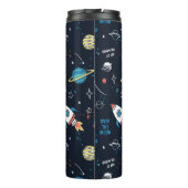 Aus diesem Weltraummuster Thermosbecher (Rückseite)