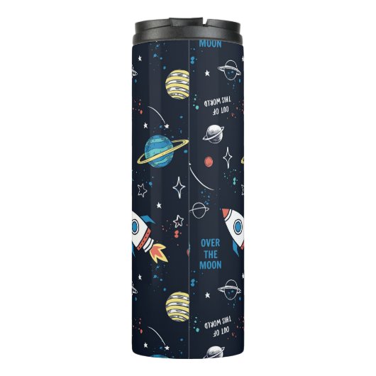 Aus diesem Weltraummuster Thermosbecher (Rückseite)