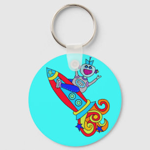 Aus diesem Weltroboter heraus Schlüsselanhänger