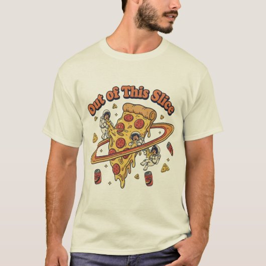 Aus dieser Slice Pizza-Kunst T-Shirt (Vorderseite)