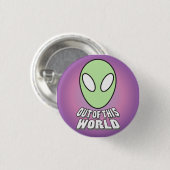 Aus dieser Welt - alien-Kopf heraus Button (Vorne & Hinten)