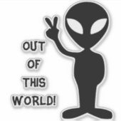 aus dieser Welt Alien Notebook Aufkleber (Vorderseite)