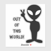 aus dieser Welt Alien Notebook Aufkleber (Blatt)