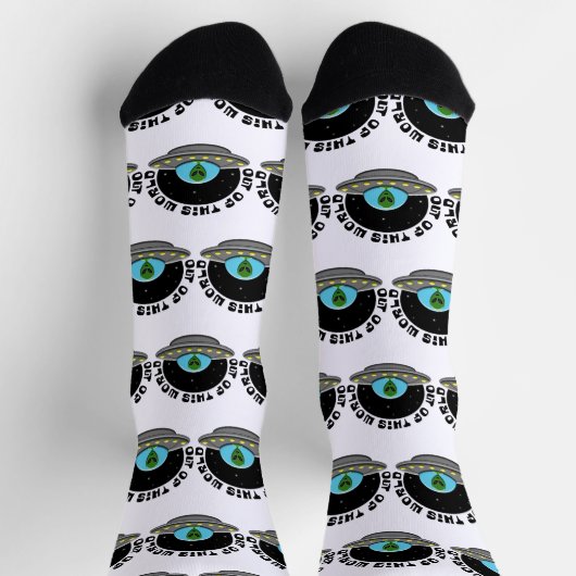 Aus dieser Welt Alien Socken (Oben)