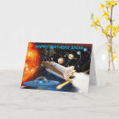 Aus dieser Welt-Astronaut-Geburtstagskarte Karte (Gelbe Blume)