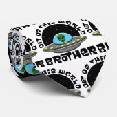 Aus dieser Welt Bruder Alien UFO Space Krawatte (Gerollt)