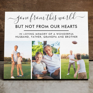 Aus dieser Welt-ErinnerungsfotoCollage verschwunde Leinwanddruck