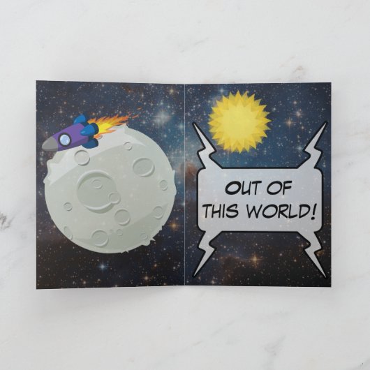 Aus dieser Welt Feiertagskarte (Innenseite)