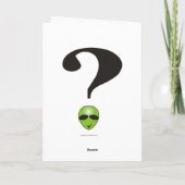 aus dieser Welt Feiertagskarte (Rückseite)