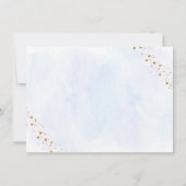 Aus dieser Welt Galaxy Blue Gold Dankeskarte (Rückseite)