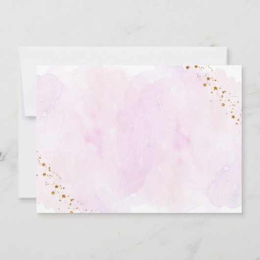 Aus dieser Welt galaxy rosa Gold Dankeskarte (Rückseite)