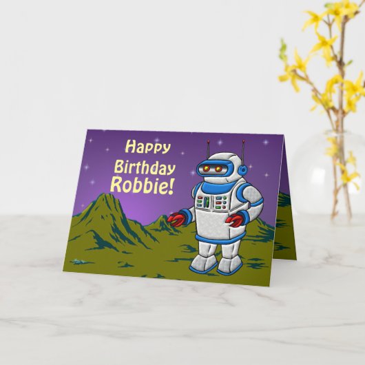 Aus dieser Welt Geburtstag Karte (Gelbe Blume)