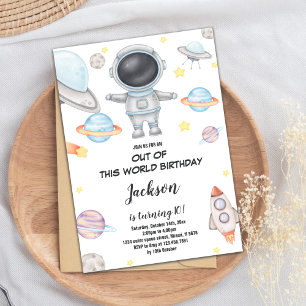 Aus dieser Welt Geburtstagseinladungen Einladung