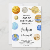 Aus dieser Welt Geburtstagseinladungen Einladung (Vorderseite)