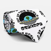 Aus dieser Welt Großvater Alien UFO Space Krawatte (Gerollt)