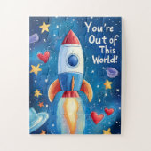 Aus dieser Welt kids Valentinstag Puzzle (Vertikal)