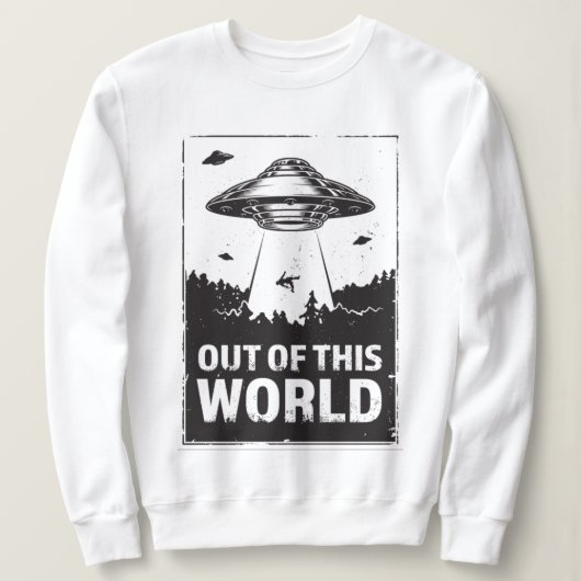 Aus dieser Welt UFO-Entführung Sweatshirt (Design vorne)