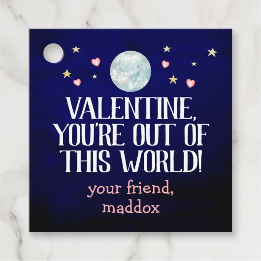 Aus dieser Welt Valentine Geschenkanhänger (Vorderseite)