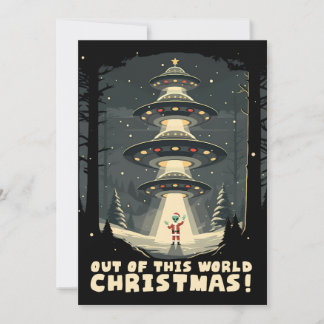 Aus dieser Welt Weihnachten! Feiertagskarte
