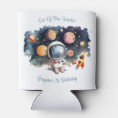 Aus dieser Welt Weltraum-Planeten Junge Geburtstag Dosenkühler (Rückseite)