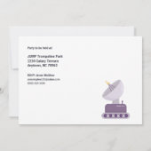 Aus dieser Weltraum-Geburtstagsparty Einladung (Rückseite)