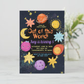 Aus dieser Weltraumeinladung Einladung (Stehend Vorderseite)