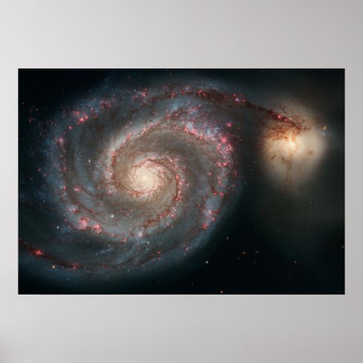 Aus dieser Whirlpool-Whirlpool-Galaxie (M51) und C Poster (Vorne)
