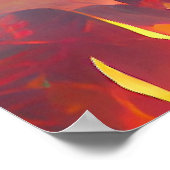 Aus einem Flammenmeer entsteht ein finsteres Monst Poster (Ecke)