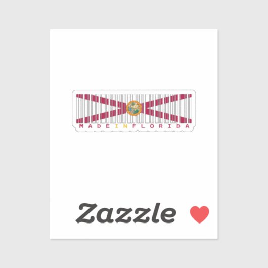 Aus Florida Barcode-Aufkleber Aufkleber (Blatt)
