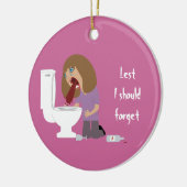 Aus Furcht, dass ich ErbrechenNüchternheit-Datum Keramikornament (Links)