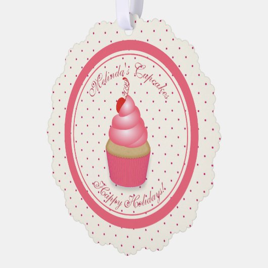 Aus Geschenkartikeln oder Baker Cupcake Ornament Karte (Links)