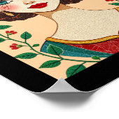 Aus Glas Inspiriert Königin Poster (Ecke)