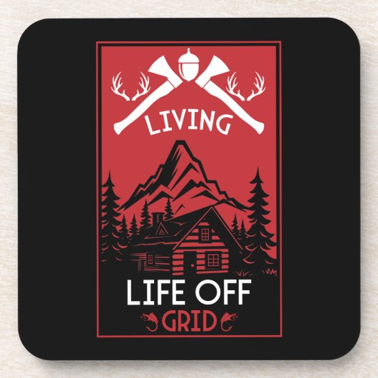 AUS GRID LIFE GETRÄNKEUNTERSETZER (Vorderseite)